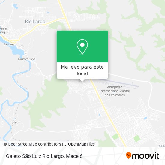 Galeto São Luiz Rio Largo mapa