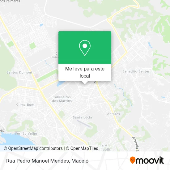 Rua Pedro Manoel Mendes mapa
