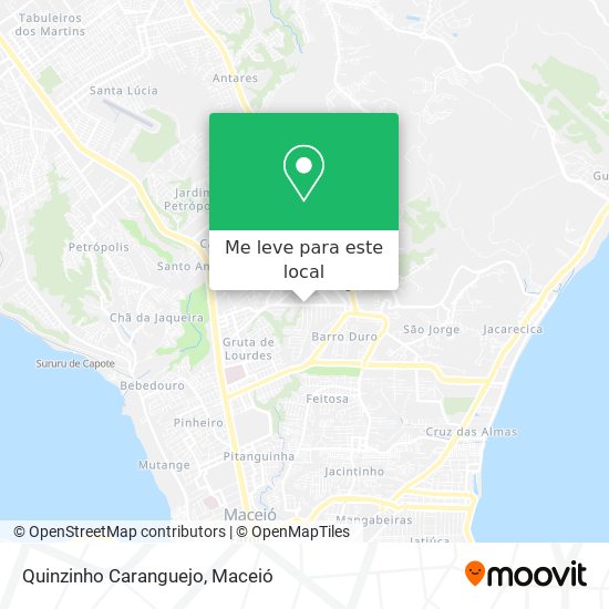 Quinzinho Caranguejo mapa