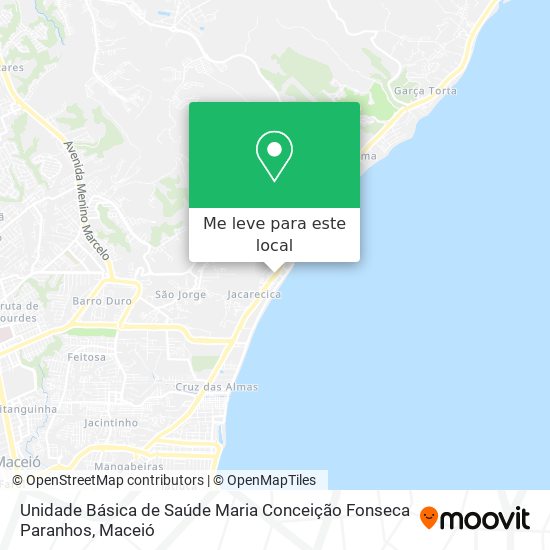 Unidade Básica de Saúde Maria Conceição Fonseca Paranhos mapa