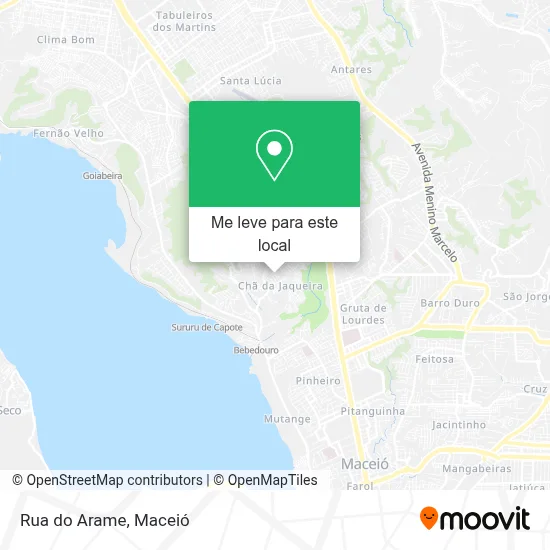 Rua do Arame mapa