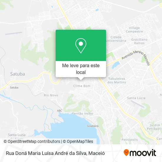 Rua Doná Maria Luísa André da Silva mapa