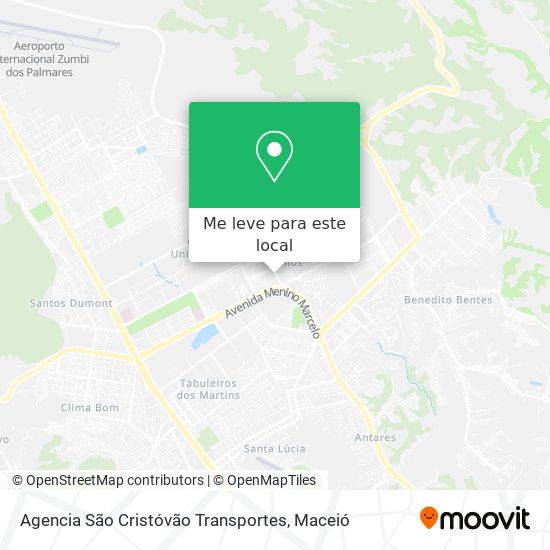 Agencia São Cristóvão Transportes mapa