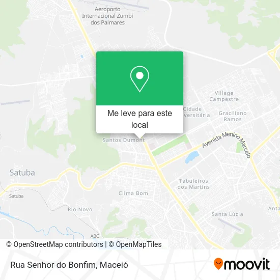 Rua Senhor do Bonfim mapa