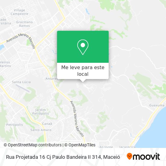 Rua Projetada 16 Cj Paulo Bandeira II 314 mapa