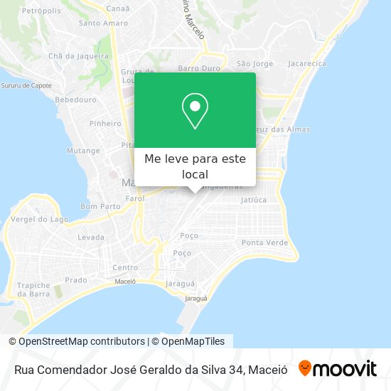 Rua Comendador José Geraldo da Silva 34 mapa