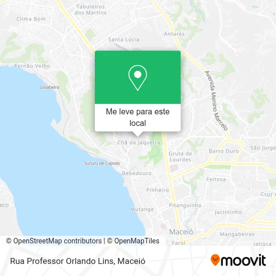Rua Professor Orlando Lins mapa