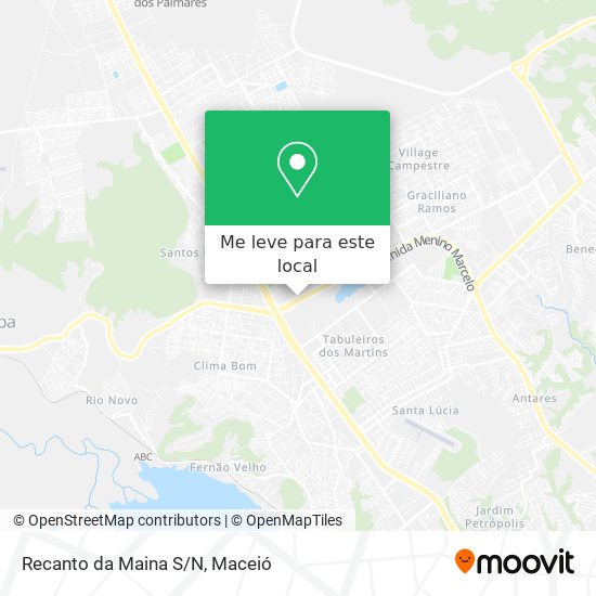 Recanto da Maina S/N mapa
