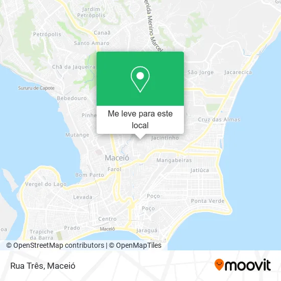 Rua Três mapa