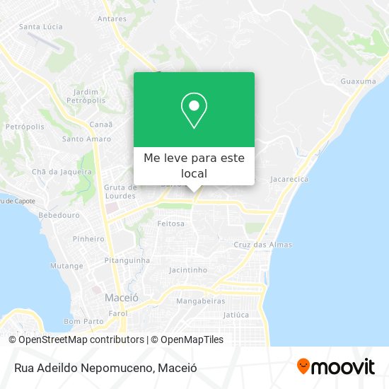 Rua Adeildo Nepomuceno mapa