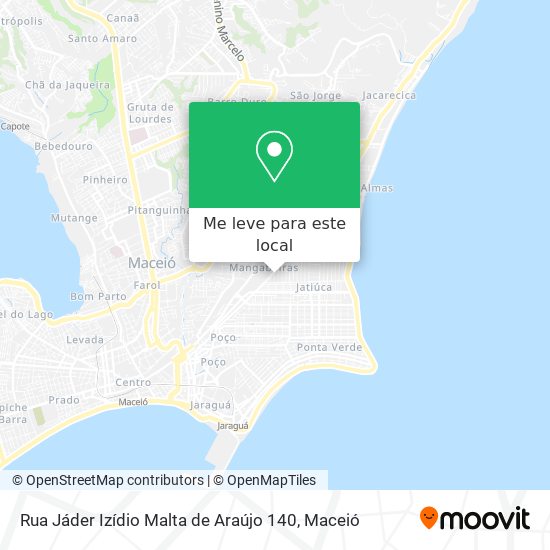 Rua Jáder Izídio Malta de Araújo 140 mapa