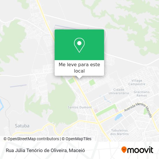 Rua Júlia Tenório de Oliveira mapa