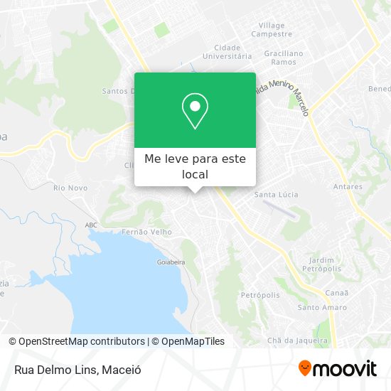 Rua Delmo Lins mapa