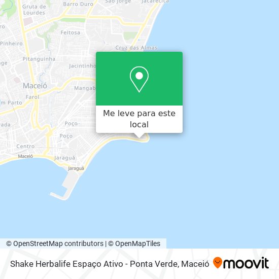 Shake Herbalife Espaço Ativo - Ponta Verde mapa