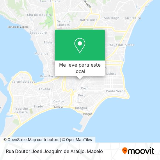 Rua Doutor José Joaquim de Araújo mapa