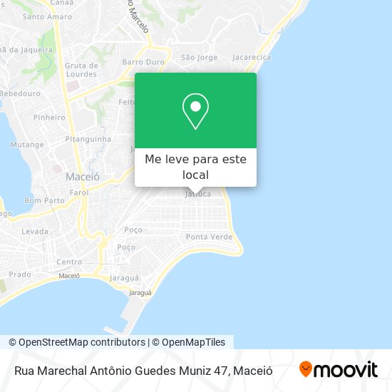 Rua Marechal Antônio Guedes Muniz 47 mapa