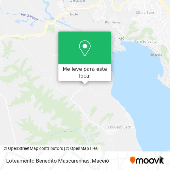 Loteamento Benedito Mascarenhas mapa