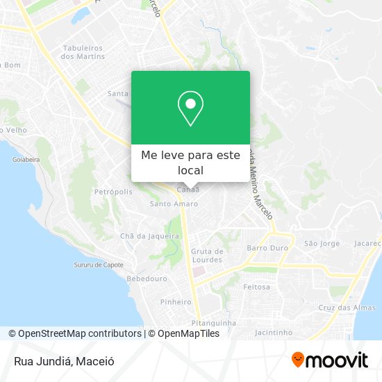 Rua Jundiá mapa