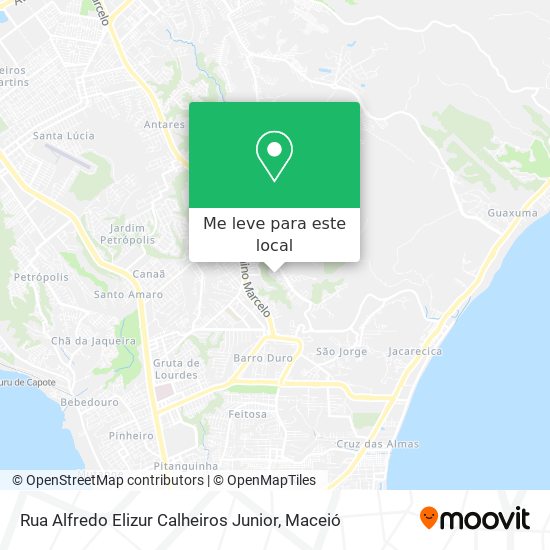 Rua Alfredo Elizur Calheiros Junior mapa