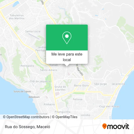 Rua do Sossego mapa