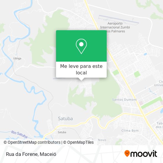 Rua da Forene mapa