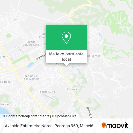 Avenida Enfermeira Noraci Pedrosa 969 mapa