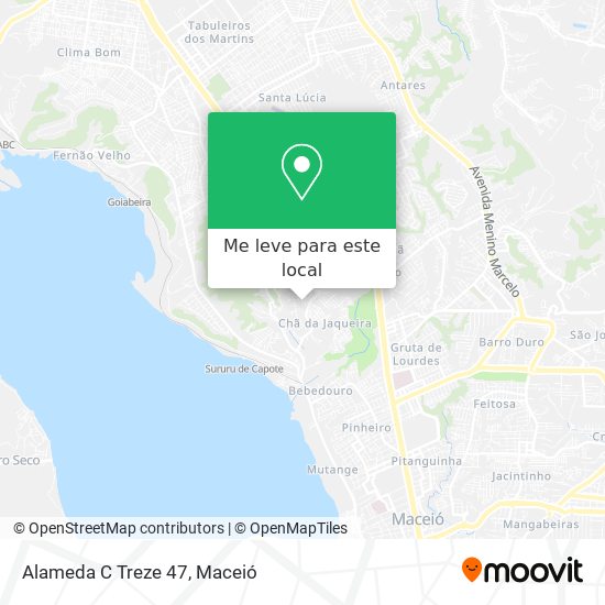 Alameda C Treze 47 mapa