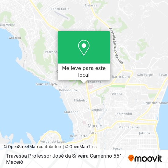 Travessa Professor José da Silveira Camerino 551 mapa