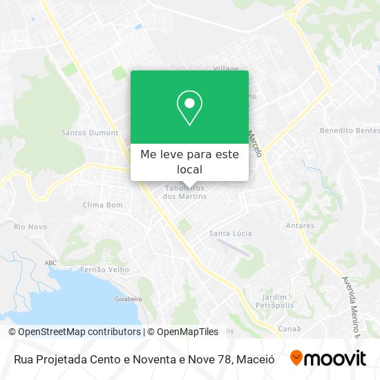 Rua Projetada Cento e Noventa e Nove 78 mapa