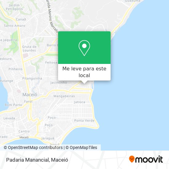 Padaria Manancial mapa