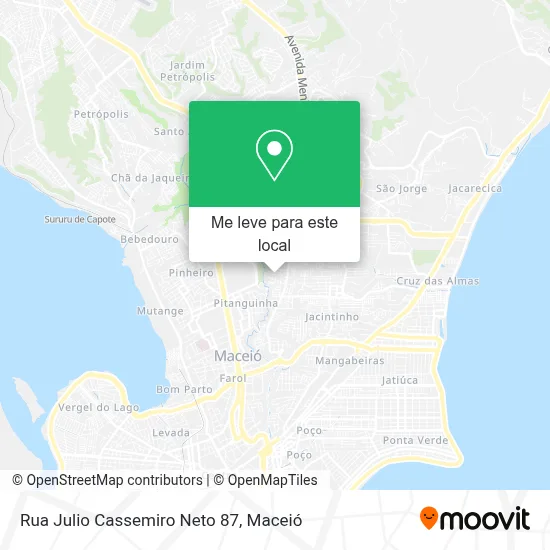 Rua Julio Cassemiro Neto 87 mapa