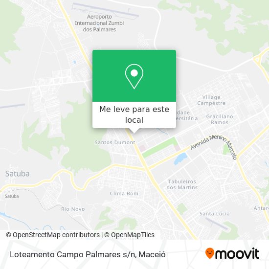 Loteamento Campo Palmares s/n mapa