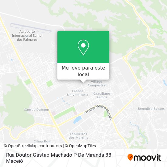 Rua Doutor Gastao Machado P De Miranda 88 mapa