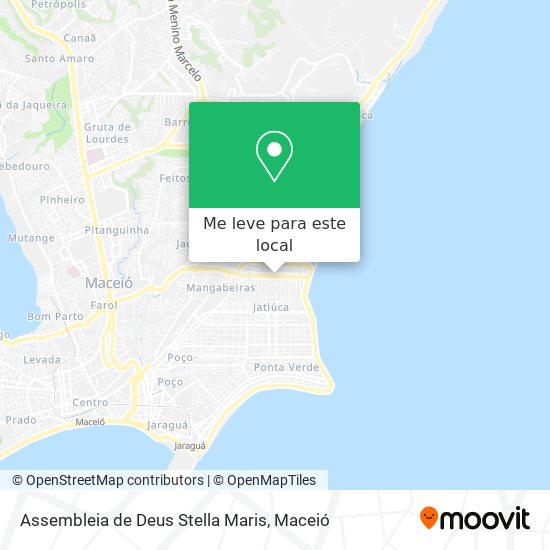 Assembleia de Deus Stella Maris mapa