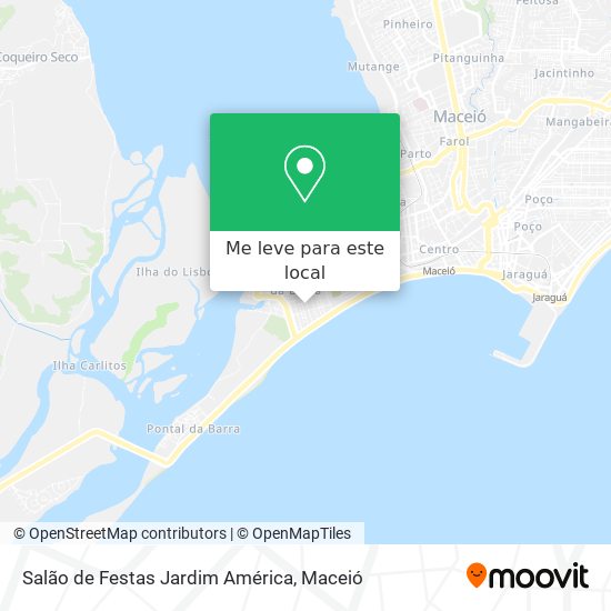 Salão de Festas Jardim América mapa