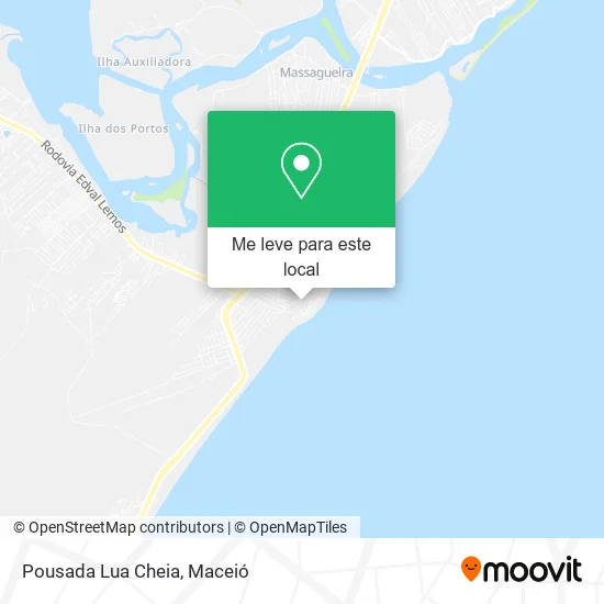 Pousada Lua Cheia mapa