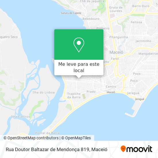 Rua Doutor Baltazar de Mendonça 819 mapa