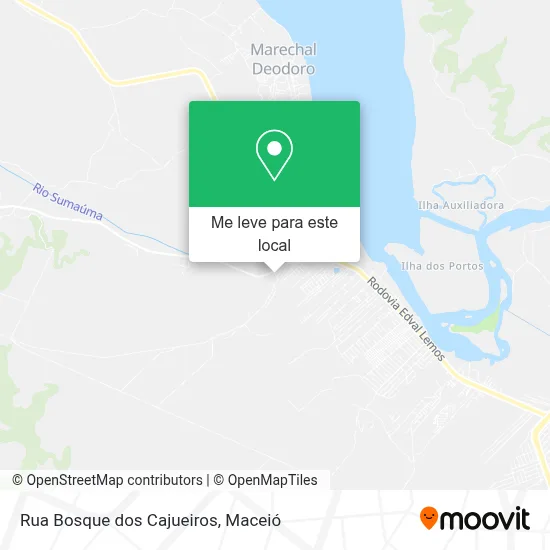 Rua Bosque dos Cajueiros mapa