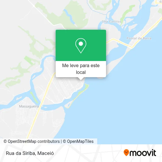 Rua da Siriba mapa