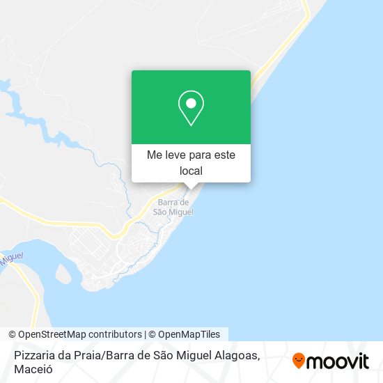 Pizzaria da Praia / Barra de São Miguel Alagoas mapa