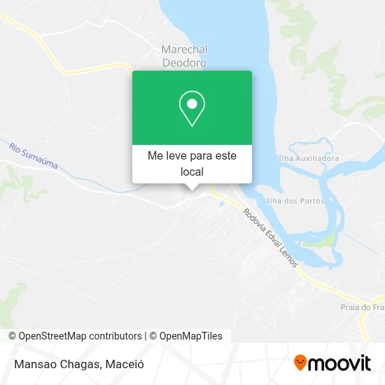 Mansao Chagas, Rua São Jose Marechal Deodoro Marechal Deodoro-AL 57160-000 mapa