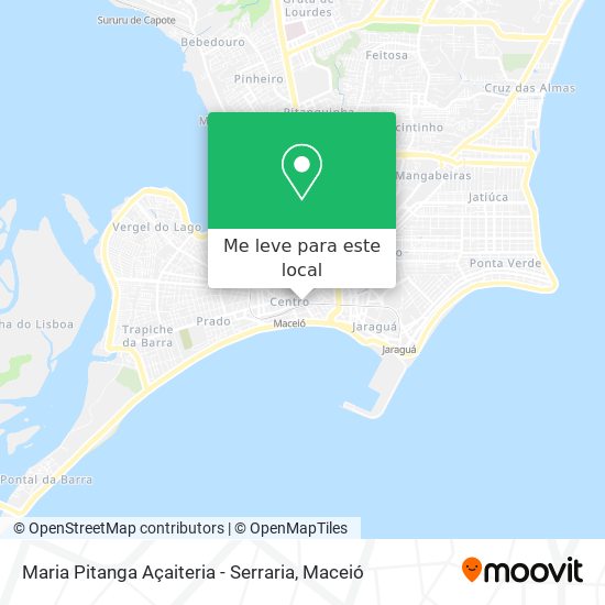 Maria Pitanga Açaiteria - Serraria mapa