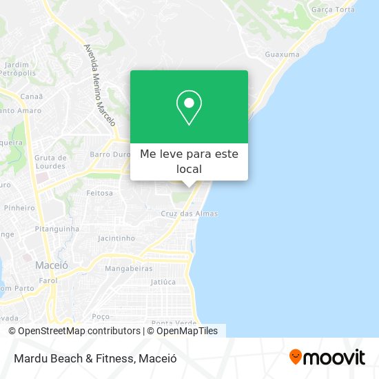 Mardu Beach & Fitness mapa