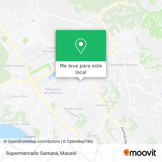 Supermercado Santana mapa