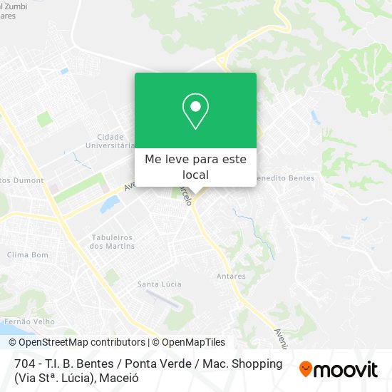 704 - T.I. B. Bentes / Ponta Verde / Mac. Shopping (Via Stª. Lúcia) mapa