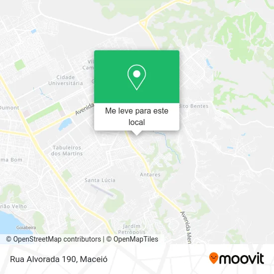 Rua Alvorada 190 mapa
