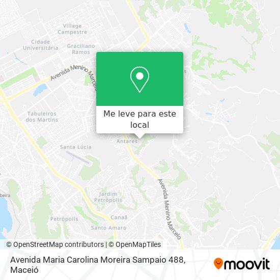 Avenida Maria Carolina Moreira Sampaio 488 mapa