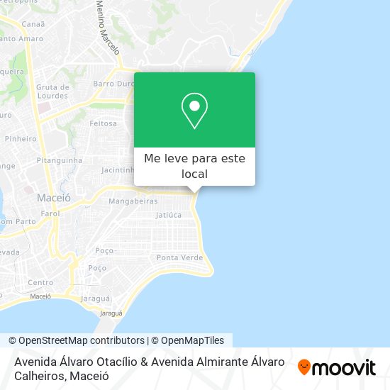 Avenida Álvaro Otacílio & Avenida Almirante Álvaro Calheiros mapa
