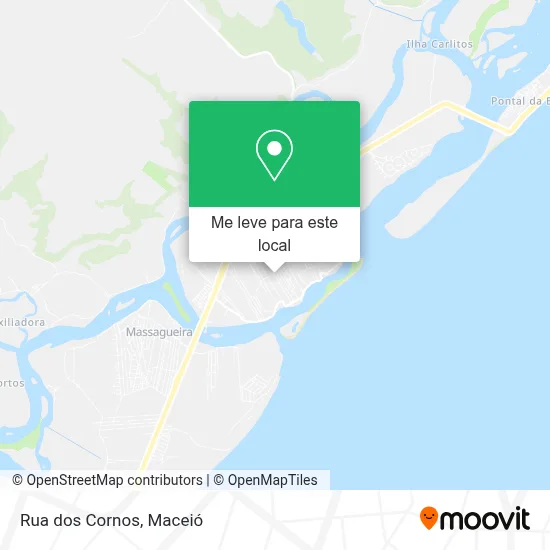 Rua dos Cornos mapa