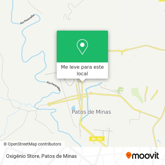 Oxigênio Store mapa